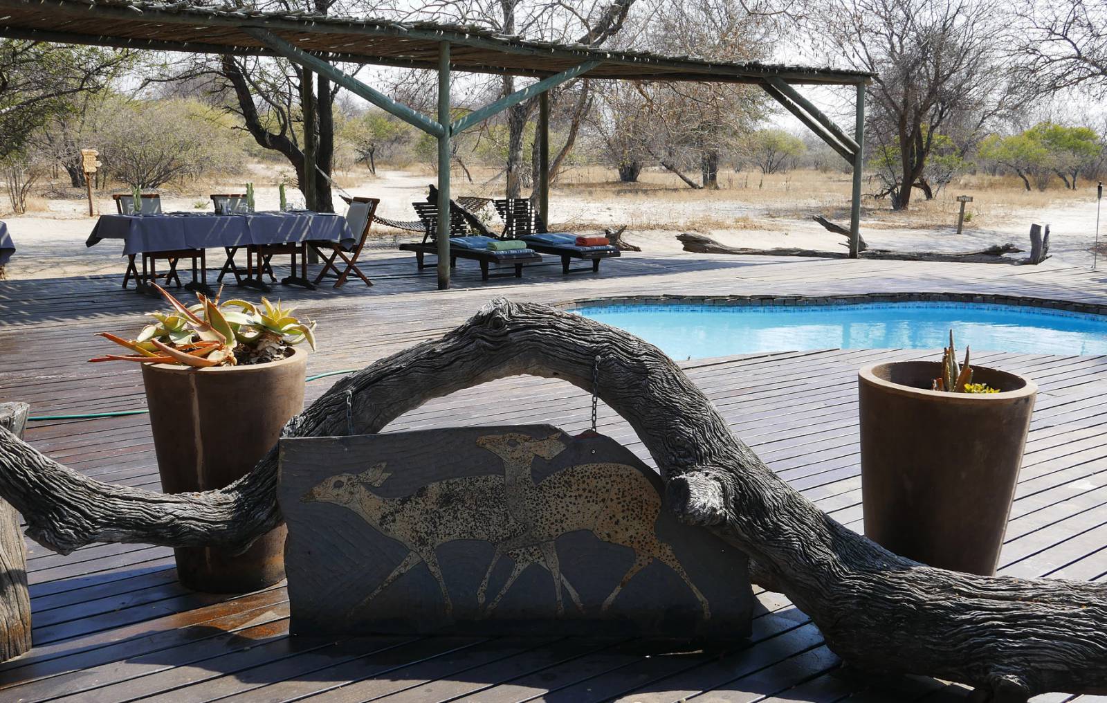 Evolve Back Gham Dhao Lodge former Haina Lodge – where to stay for pilots in Botswana Symbolfoto