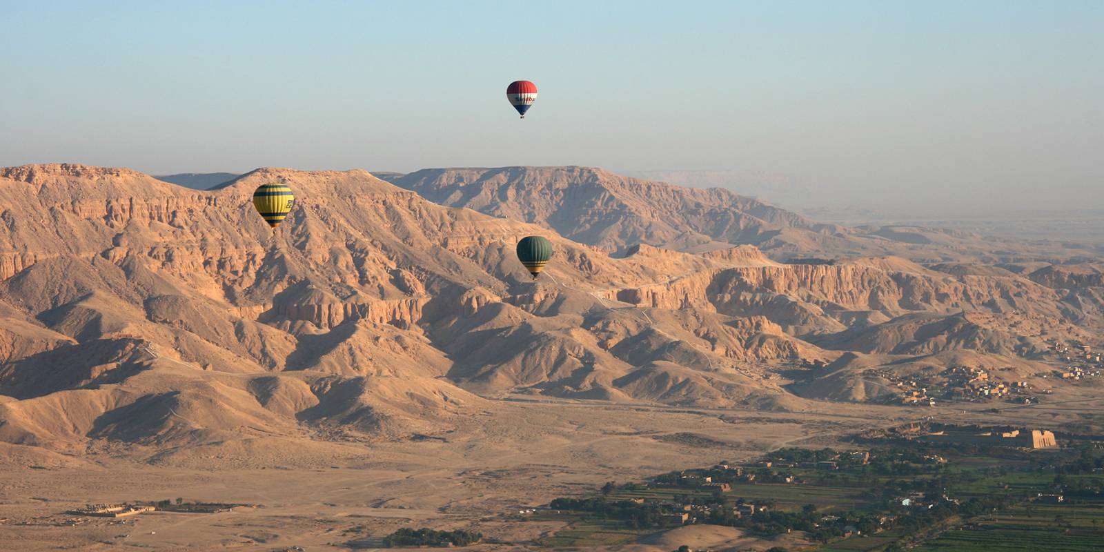 Balloon ride in Egypt, Nile Valley Symbolfoto