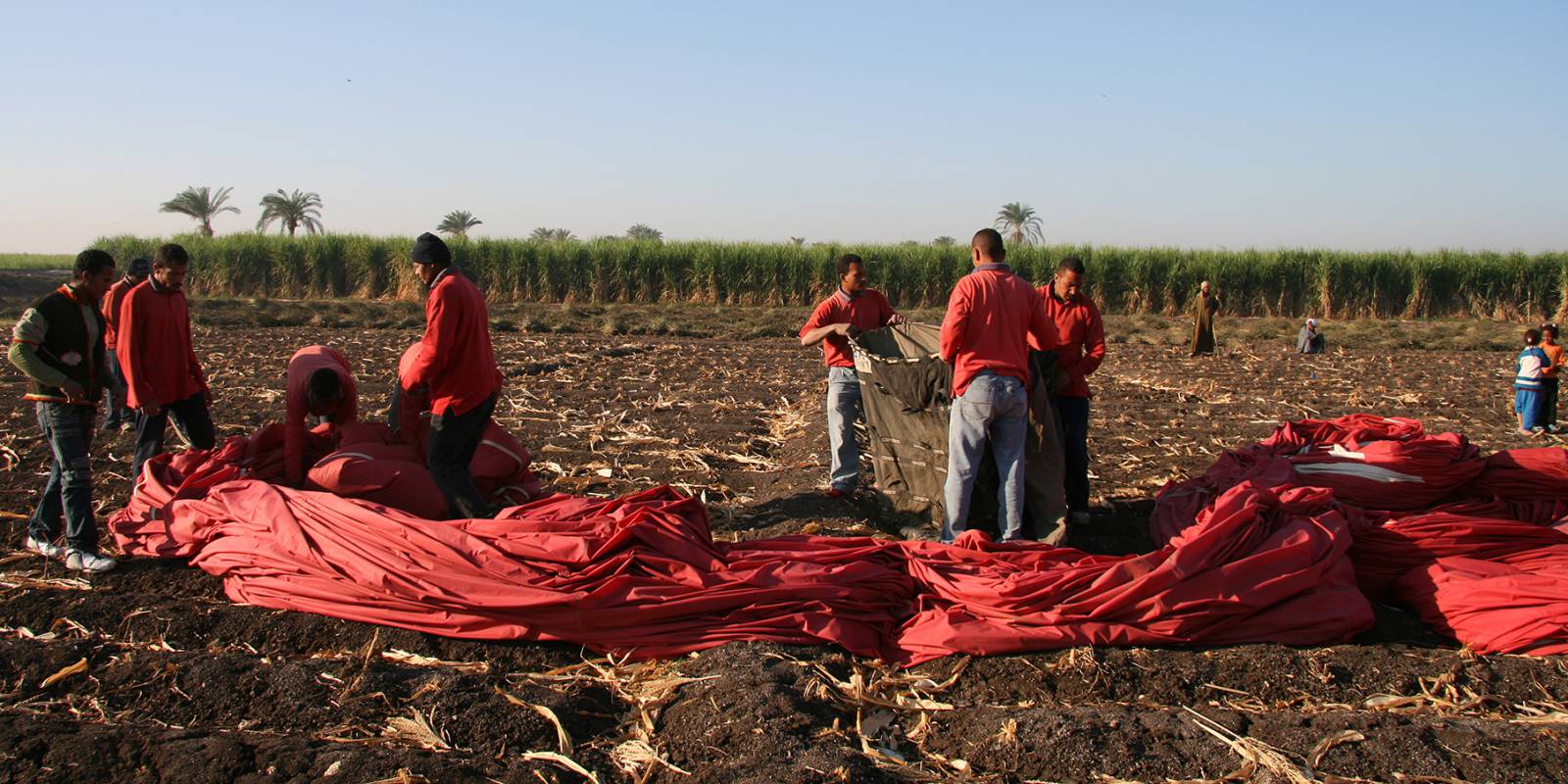 Balloon ride in Egypt, Nile Valley Symbolfoto