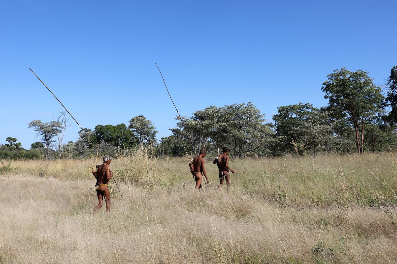 Ju/’hoan San in Namibia Symbolfoto